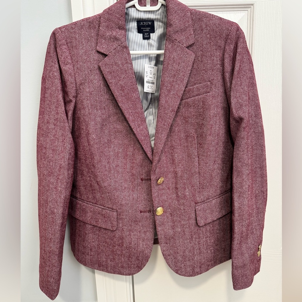 J. Crew Woman’s Herringbone Schoolboy Blazer